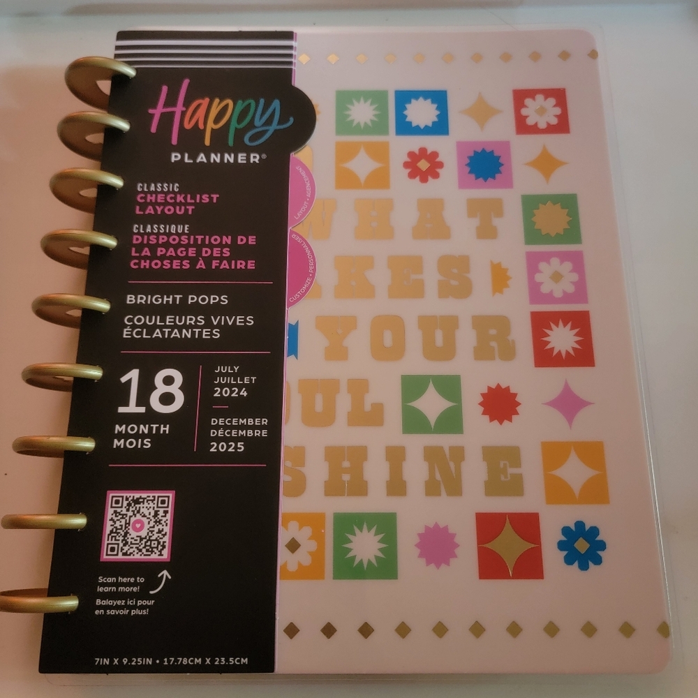 2024-2025 Bright Pops Happy Planner